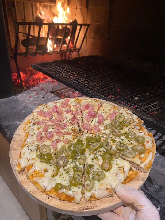 Pizza a la parrilla